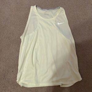 Nike Running Pastel Yellow Active Tank Top